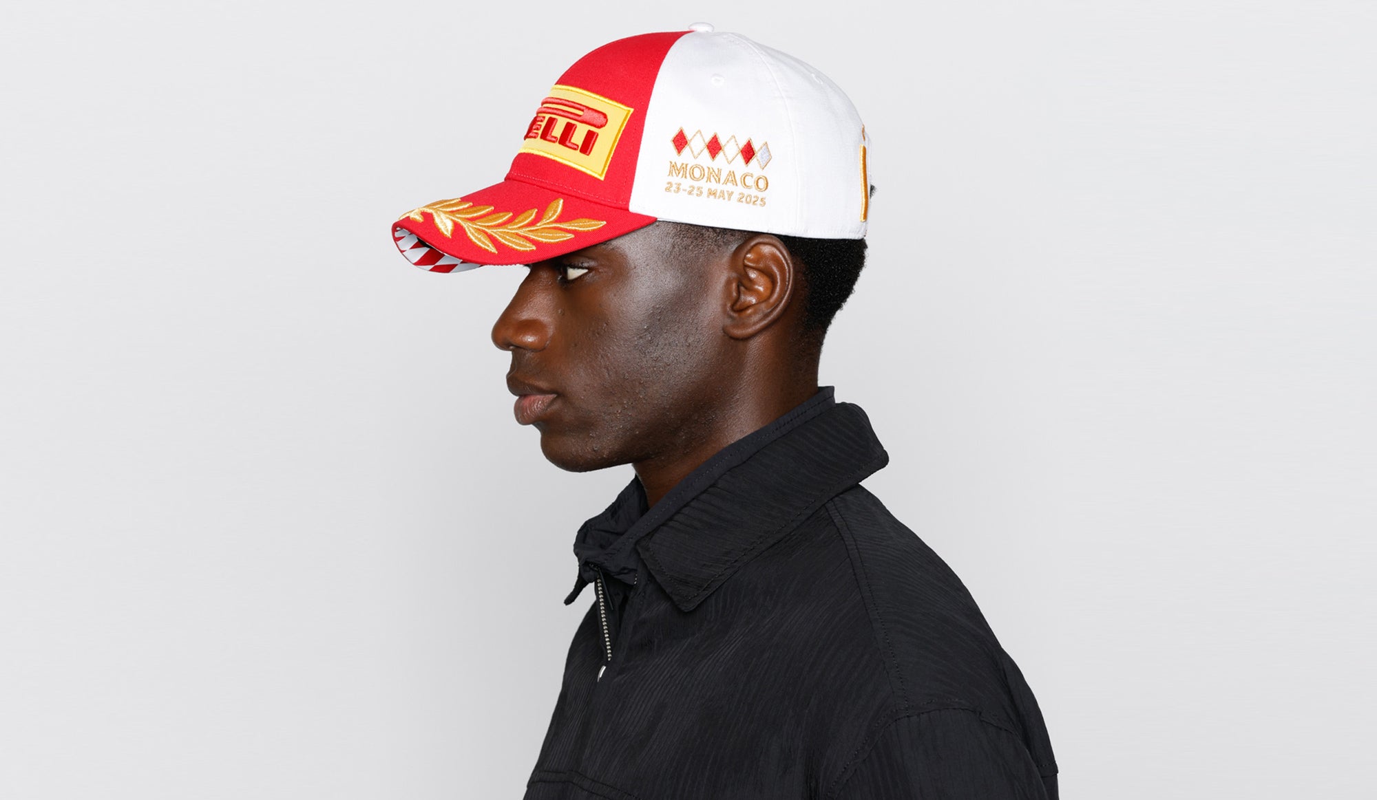 main red & white Pirelli Podium Cap