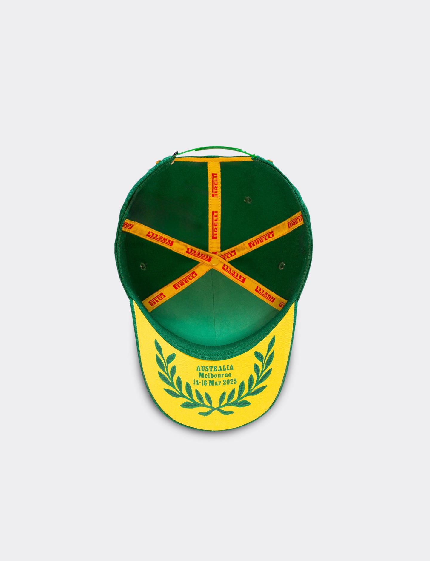 Pirelli cap green bottom