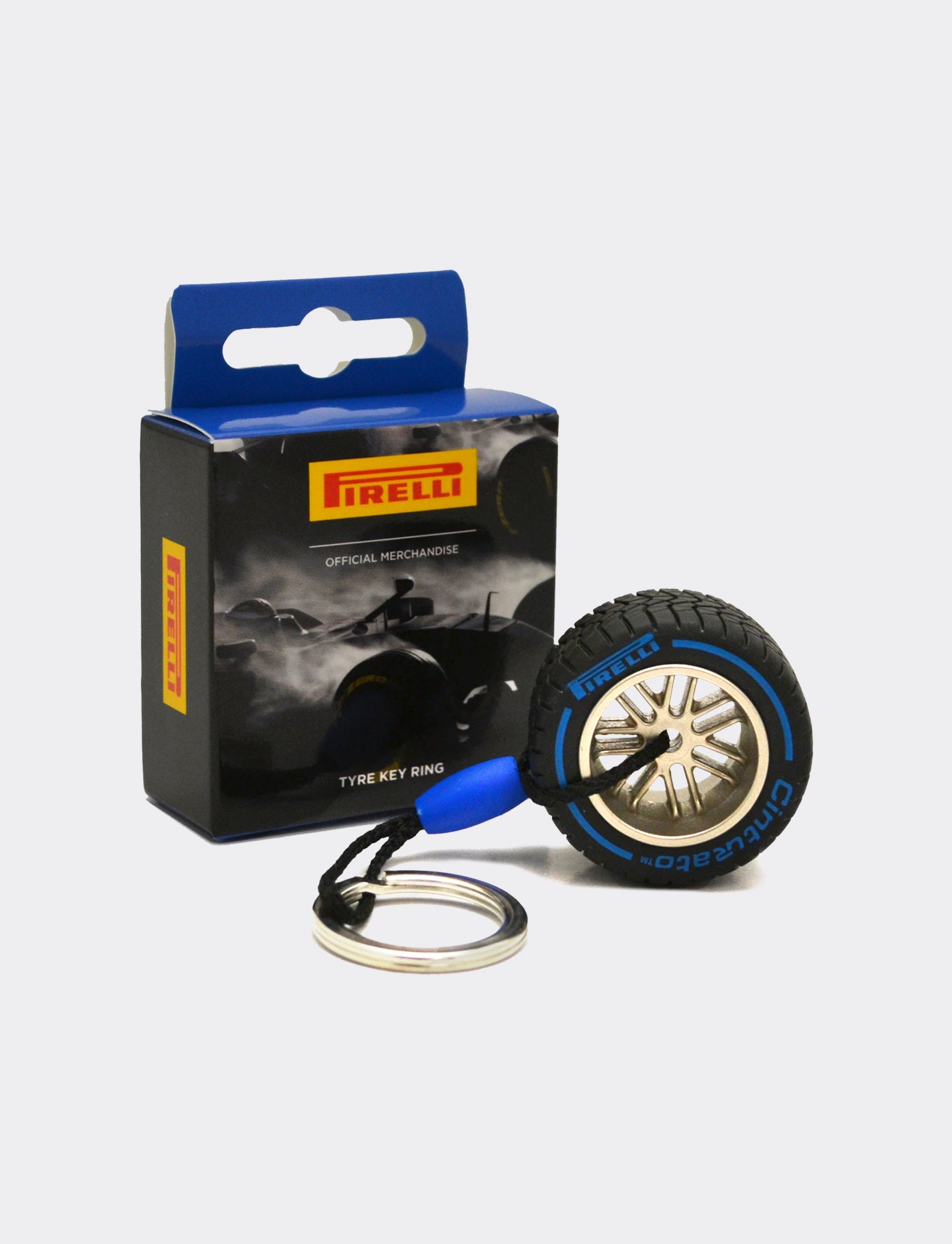 Pirelli Wet Tyre Keyring - Blue