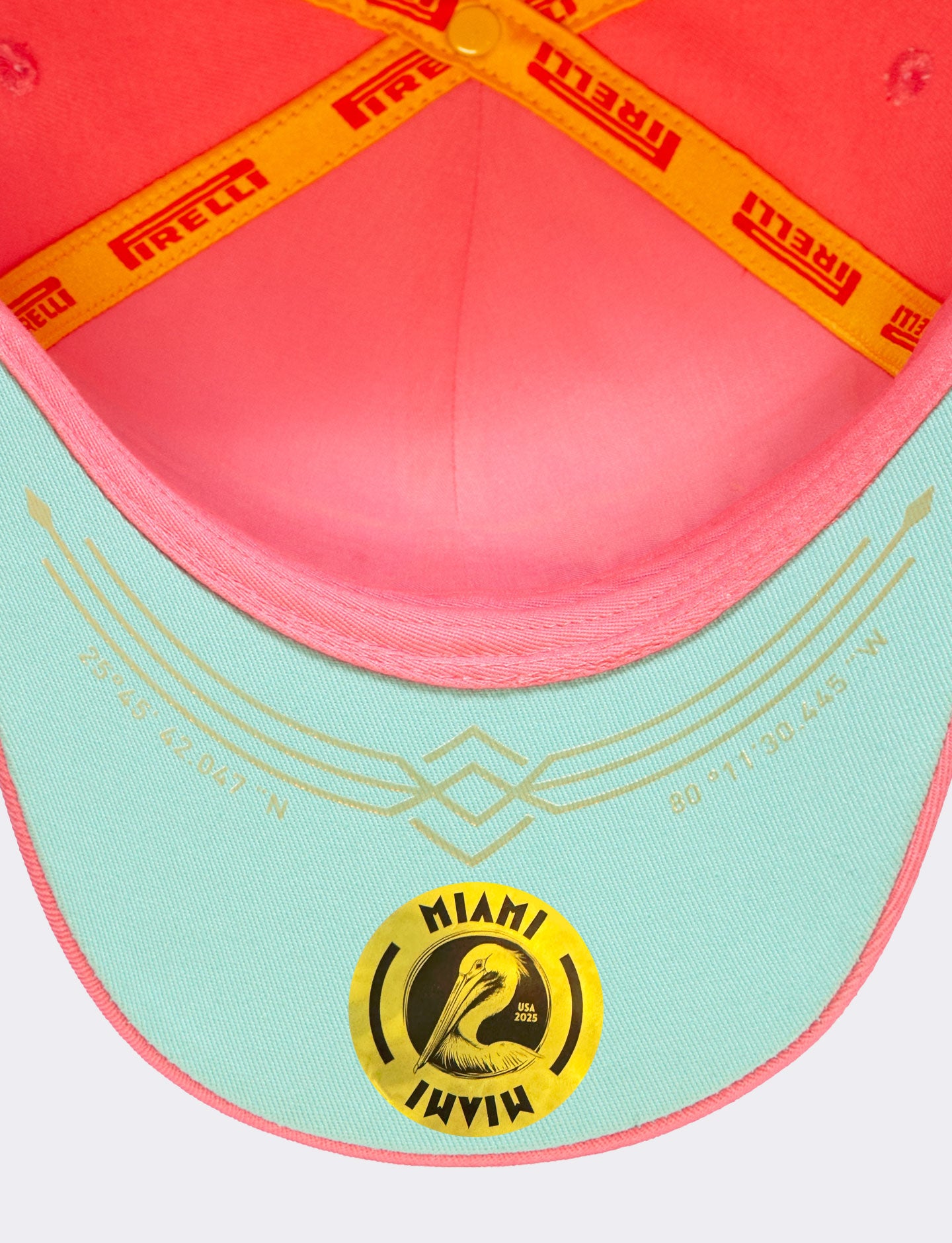 Underbill of pink Pirelli Podium Cap Miami 2025