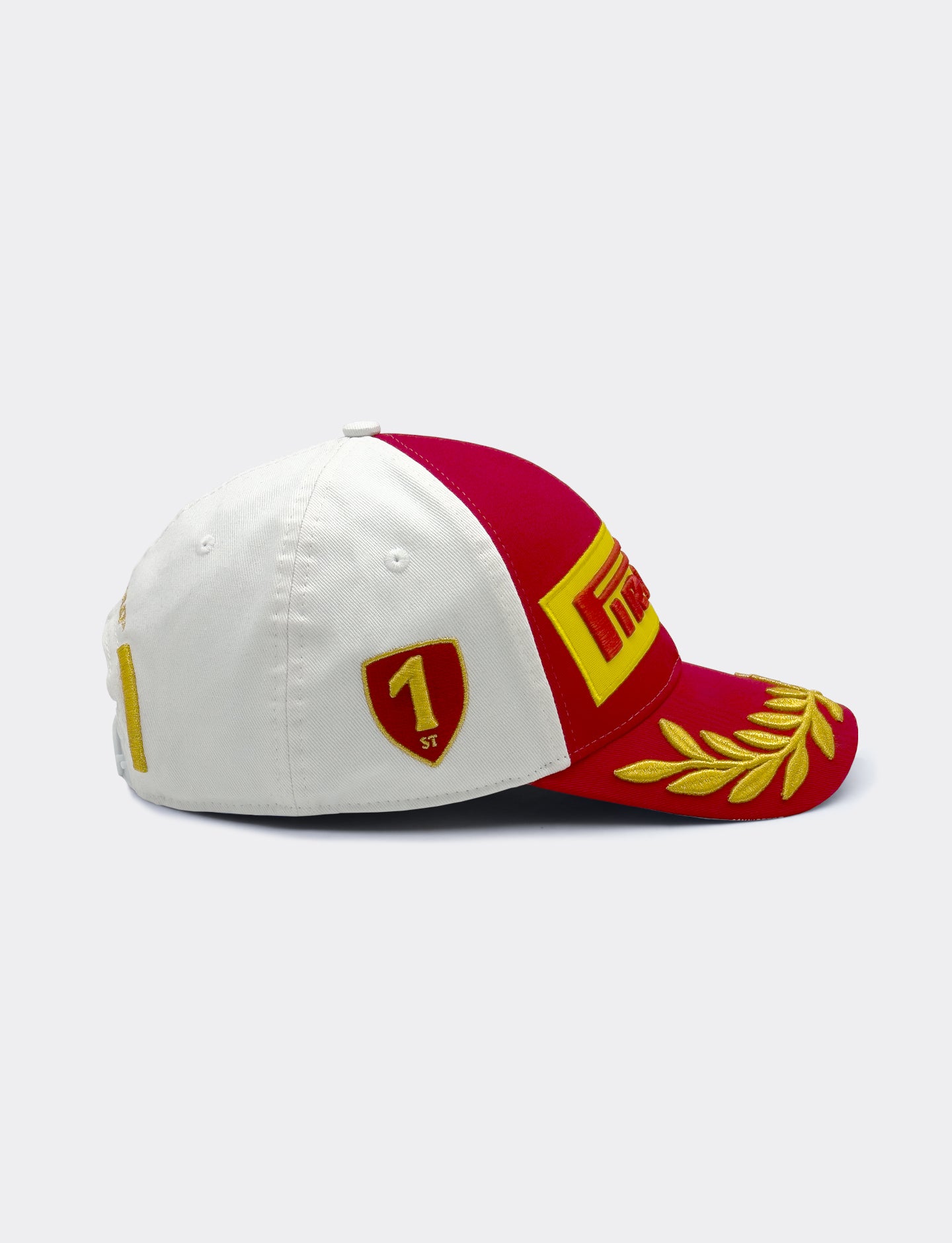 red & white Pirelli Podium Cap