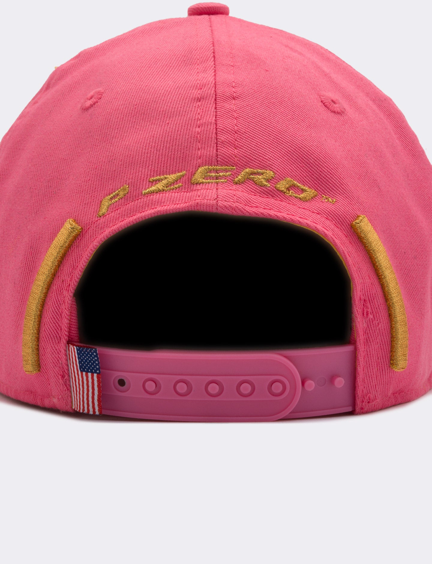 back of pink Pirelli Podium Cap